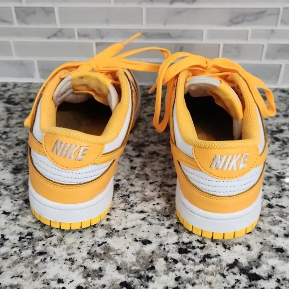 Nike Women's Sneakers Yellow and White - Picture 4 of 7